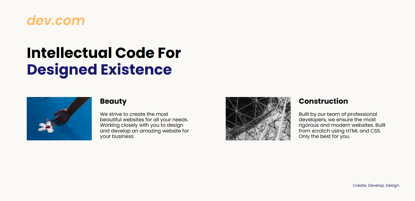 screenshot of Web Design Agency Project